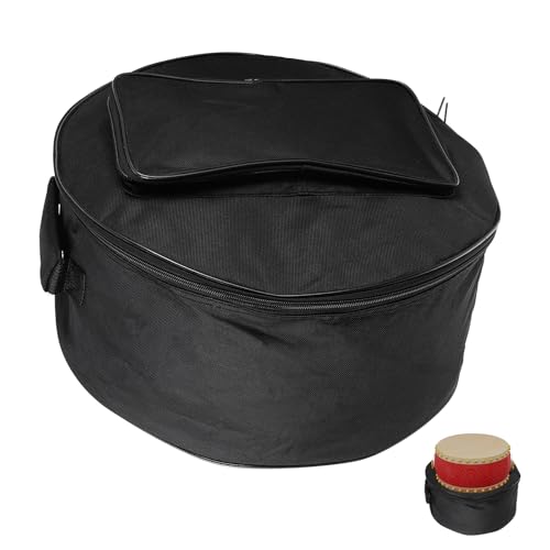 TINEASUR 13 14 Zoll Gepolsterte Snare Drum Tasche mit Tragegurt Leichter Snare Drum Koffer aus Robustem Oxford Material Schlagzeugtasche für Mobilen Instrumententransport