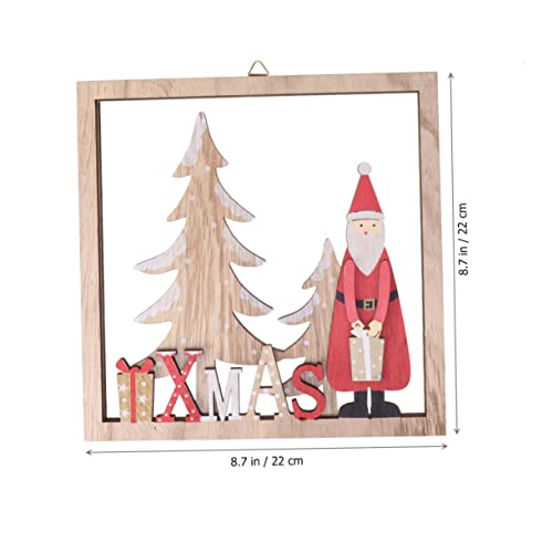 Lifkome Wall Hanging Decoration Christmas Ornaments Decorate Elder Pendant Square Bamboo #TOP6