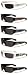 Locs Hardcore 6 Pack 003 2 Solid color & 4 Bandana Print NB, 6 B & W, Size 5.2