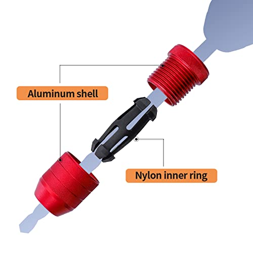 Image of RUITOOL Drill Depth Stop for Drill Bits, Adjustable Drill Stop Applicable Drill Size Range 5 /64 inch-3 /16 inch,15 /64 inch-7 /16 inch, Aluminum Drill Bit Stop Collar Set for Woodworking Tools & Hand Tools, 2 Pcs