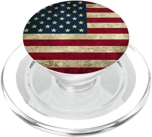 USA Flag Vintage American US Stars & Stripes Distressed PopSockets PopGrip for MagSafe