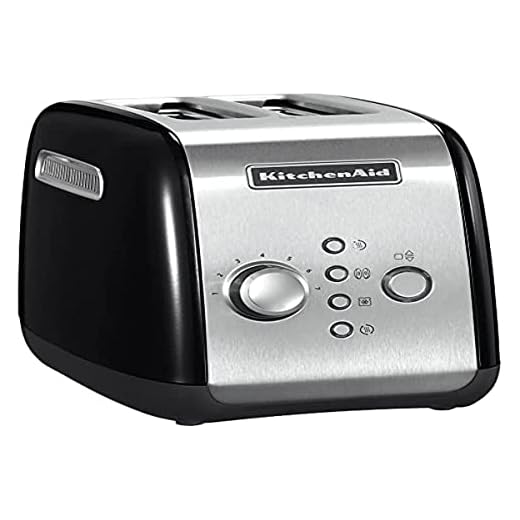 Kitchenaid 5KMT221EOB - Tostadora, color negro y plateado