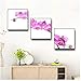 Produktbild 3 Stück blumen Malerei Leinwand Kunst Poster Drucken Moderne Modulare Wandbild für Wohnzimmer Home Office Dekorationen-50x50 cm Kein Rahmen
