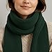 Grewear Knit Scarf Classic Ribbed Design, Soft & Warm Winter Scarf for Everyday Wear, Versatile and Stylish Fashion Accessory, Gift for Holidays, Birthdays, and Special Occasions Dark Green