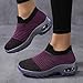 Toumov Walking Shoes for Women Orthopedic Shoes Work Gym Nurse Mesh Casual Fashion Sneakers Slip On Nurse Slip Resistant Work Sock Sneakers Breathable Knit Upper Lightweight for Plantar Fasciitis