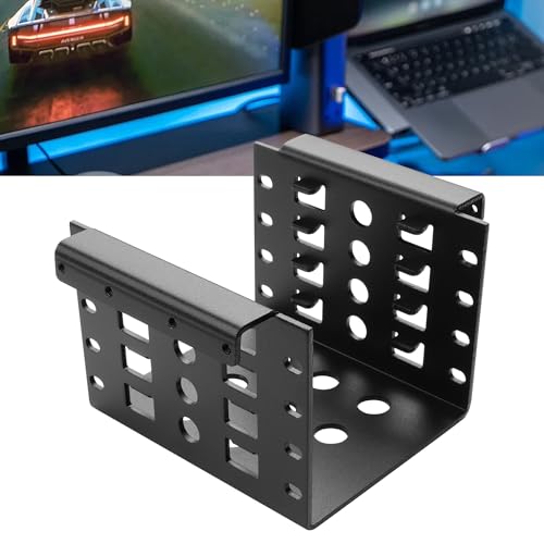 YAODHAOD 2.5 HDD Mounting Rack, Aluminum Hard Drive Storage Bracket, Mount 4 x 2.5 Inch SSD/HDD into 3.5 Inch Drive Bay ,State Drive Hard Disk Cage for PC, Server, NAS Cooling - 1PCS