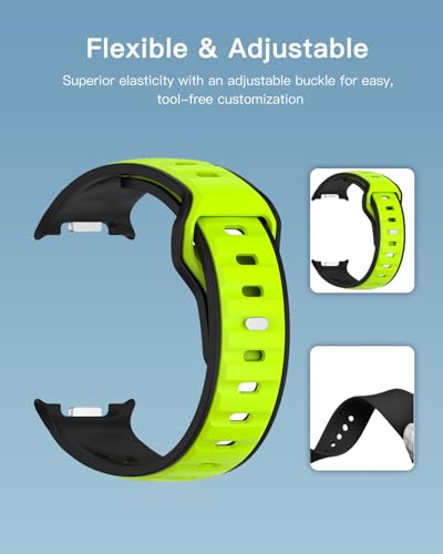 Image of Bands for Samsung Watch 8 Smartwatch,Sport quick-release Silicone Band for Samsung Watch 8,Soft Lightweight & Ventilated Comfort Replacement Smartwatch Strap,Adjustable Wristband