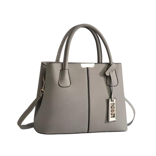Image of Women's PU Leather Handbag Stylish Tote Shoulder Bag with Crossbody Strap Elegant Spacious Purse for Work & Everyday Use