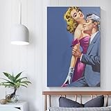 POLIUAWS Décoration murale vintage pour filles, inspirée des couvertures de magazines de déco, pour salon, chambre, cuisine, couloir, escalier, toilettes, 30 x 45 cm (12 x 18 pouces)