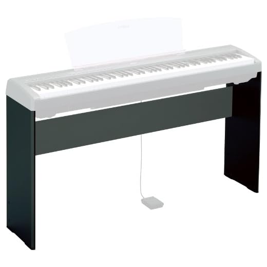 Yamaha L-85 Coppia di Supporti per Pianoforte Digitale, Nero