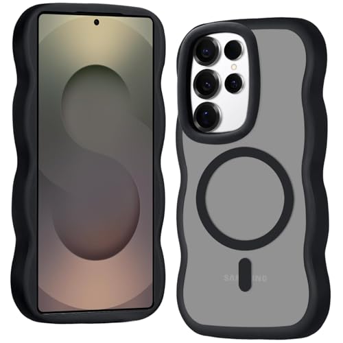 ATUSIDUN For Galaxy S25 Ultra �P�[�X SC-52F SCG32 �P�[�X MagSafe�Ή� ���C�����X�[�d galaxy s25 ultra �J�o�[ ���N���A �ϏՌ� �g�^ ���˂��� ���킢�� �M�����N�V�[ S25Ultra 