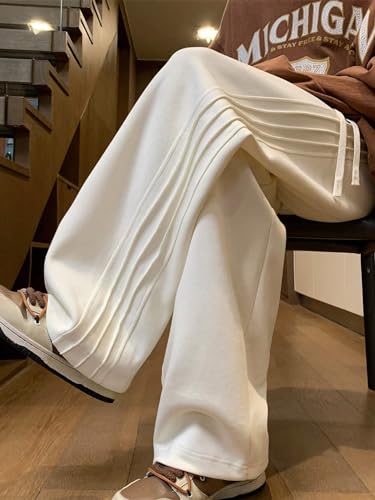 Image of GRECIILOOKS Lycra Track Pants for Men - Stretchable Loose Fit Gym Joggers | Korean Style Workout | Loose Mid Rise Trouser (Available in Plus Size)
