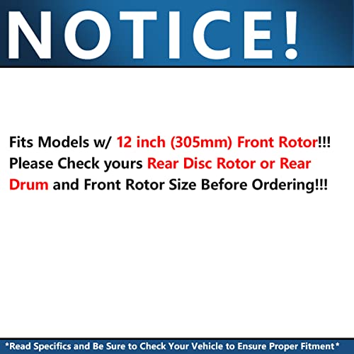 Image of Detroit Axle - Front Brake Kit for Chevrolet GMC Silverado Suburban Sierra