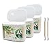 900pcs Bamboo Cotton Swabs, Biodegradable Wooden Cotton Buds