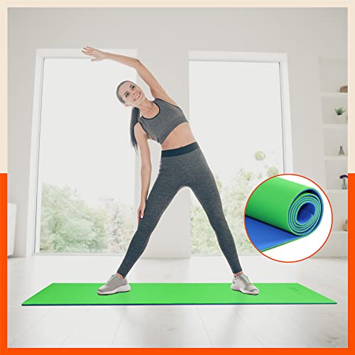 Moksh Premium Yoga Mat With Carry Bag |Anti-Slip & Reversible|Red & Pink (Size: 24” X 72” Thickness: 6mm) For Rs. 309 @ 85% off