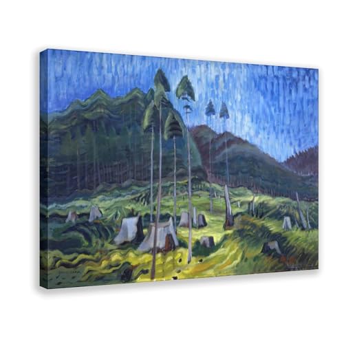 Impression sur toile Emily Carr Odds And Ends | Cadre de salon 50x75 cm