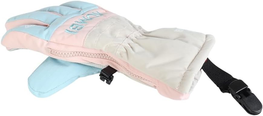 KOMBI （コンビ） ジュニア ウインター 五指グローブ 25-Nano-GTV-06U（ブルー&times;ピンク/ＭＬ/Jr）