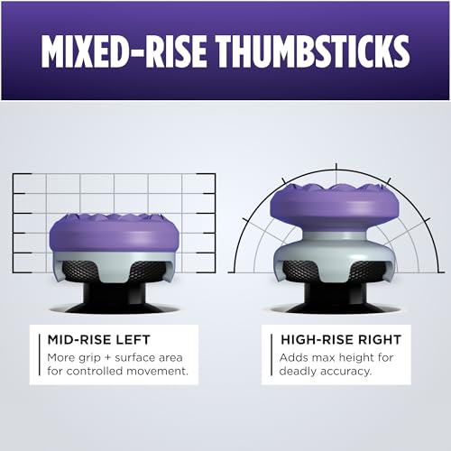 KontrolFreek FPS Freek Galaxy Purple for PlayStation 4 (PS4) and PlayStation 5 (PS5) | Performance Thumbsticks | 1 High-Rise, 1 Mid-Rise | Purple - Image 6