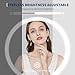 GarveeHome Lighted Makeup Mirror, 1X/10X Magnifying Vanity Mirror with Lights, 3 Color Settings & Adjustable Brightness, 360° Rotating Magnification Mirror for Desk Beauty & Personal Care, Black