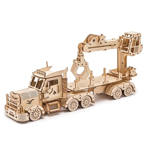 Puzzle 3D bois camion grue le cadeau idéal pour adolescent de 14 ans