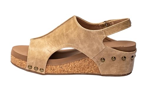 Image of Corkys Footwear Volta Wedge - Chic Elegance Meets All-Year Comfort with a 2-Inch Cork Heel and Marshmallow Insole for Stylish Everyday Wear and All-Day Comfort