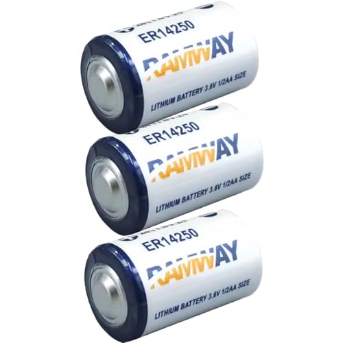 YICUAA�i3����jER14250 1/2AA 3.6V 1200mAh ���`�E���d�r�AXL-050F SB-AA02 LS14250 TL-5902 TL-2150 �݊��p �o�b�e���[�A���[���V�X�e���p