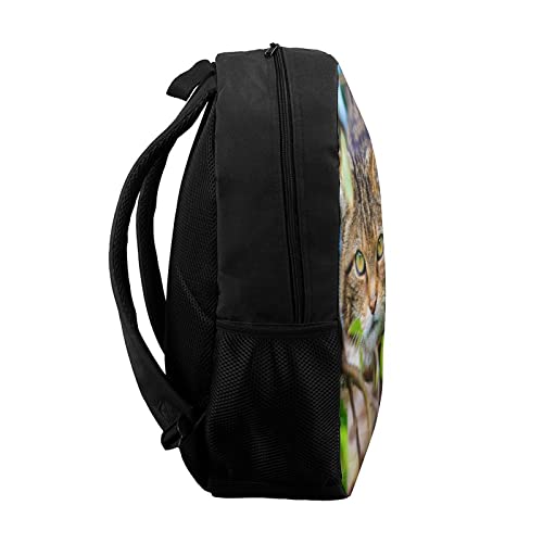 Cartable décontracté chat 3D 17 pouces pour collégiens - 3