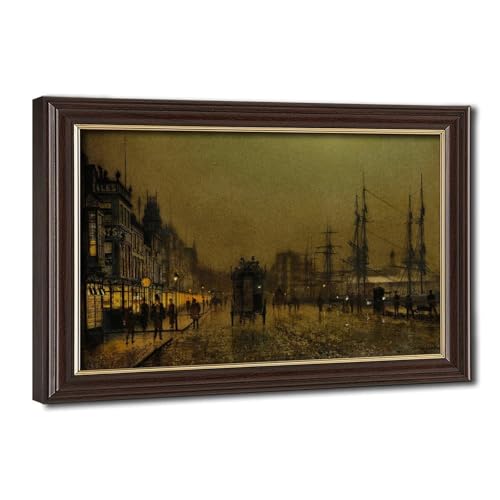 Impression sur toile Glasgow Docks Grimshaw tableau mural format 20x30 cm
