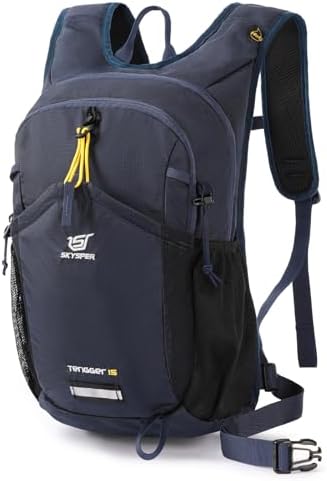 SKYSPER Mochila de senderismo, mochila pequeña de 15L, mochila li...