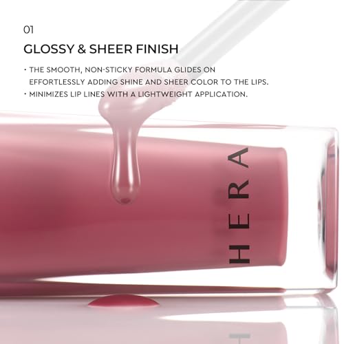 Image of HERA FELIX Picked Sensual Nude Lip Gloss #325 SUNKISSED | Volumizing Sheer & Glossy Finish, Non-sticky, Moisturizing and Hydrating, Korean Makeup, 0.17 oz. (5g)