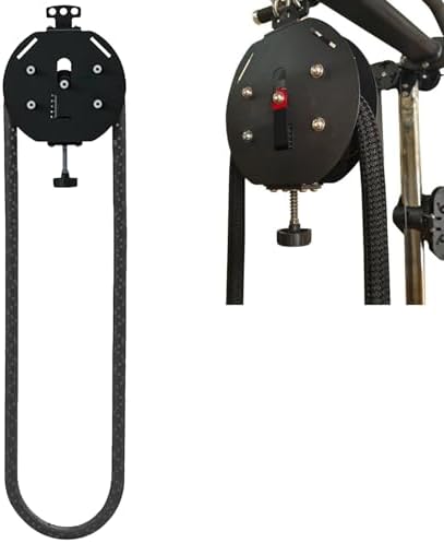 Endless Rope Trainer, Adjustable Resistance Pulley Cable Machine System, 4m Circumference, Home Gym Equipment for Arms, Back, Body Coordination