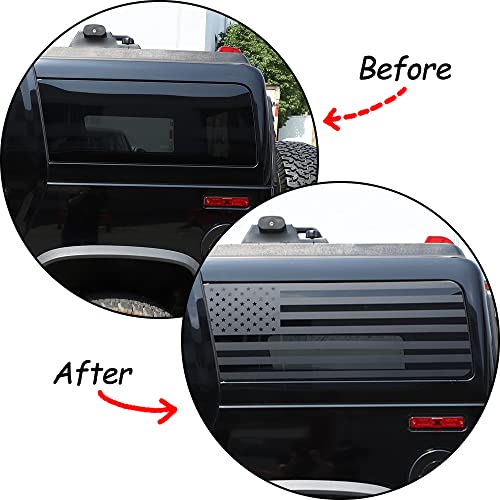 American Flag Vinyl Rear Side Window Decals Compatible With Hummer H2 2003-2009,Window Decals Precut Stickers Exterior Accessories (American Flag) #TOP1