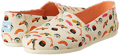 Image of TOMS Women's Alpargata Print Loafer Flat, Sushi Natural, 11