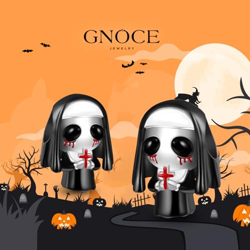Image of GNOCE Halloween Charm Bracelet Fit Pandora Beads for Women Gift