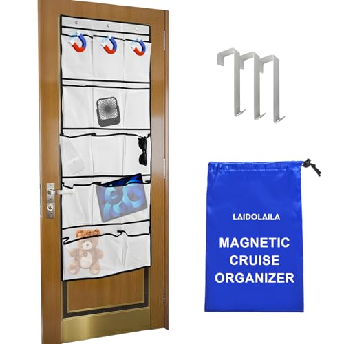 Magnetic Cruise Door Organizer – 13-Pocket Hanging Storage with 2