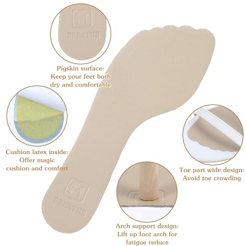 2 Pares Almohadillas para Tacón Alto para Mujer Marrón 5.5-6 miniatura 4