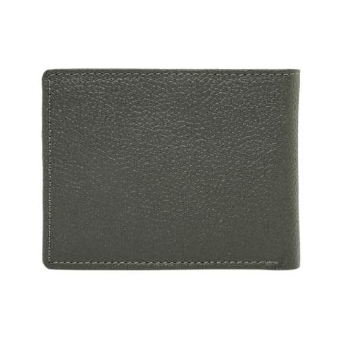 Image of Aeropostale Men's SLIMFOLD Wallet Tucson - Olive | Pebbled Leather | Formal & Minimalist Carry | Ideal for Gifting