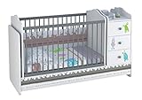 cuna convertible cama La cama infantil corresponde a las normas europeas DIN EN 716, que cumplen con los más altos estándares de seguridad para niños y bebés.