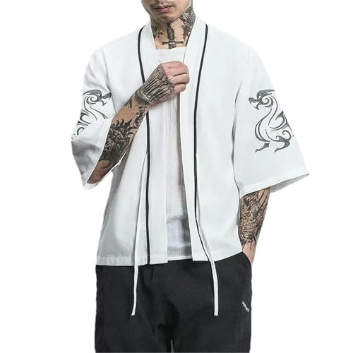 Camisa de verano estilo chino para salidas casuales con bordado tradicional 1