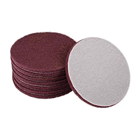 Sourcing Map Scrub Pad, 12,7 cm 320-400 Körnung Bohrmaschine Power Bürste Fliesenschrubber Reinigung Scheuerschwämme Scheuerschwämme Polierpads Cover