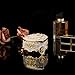 Hipiwe Vintage Metal Jewelry Box - Heart Shape Trinket Organizer Ring Box Case with Rose Pattern Jewelry Storage Box for Ring Earrings Necklace, Gift for Women