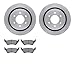 Dynamic Friction Company Rear Brake Rotors with Heavy Duty Brake Pads 6202-54028