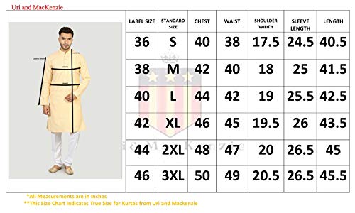 Image of UnM Men's Kurta Churidar Pyjama Set