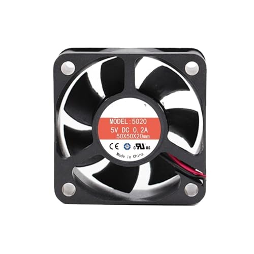 Ventilateur de refroidissement 5020 5V à 2 broches pour imprimante 3D et petits boîtiers