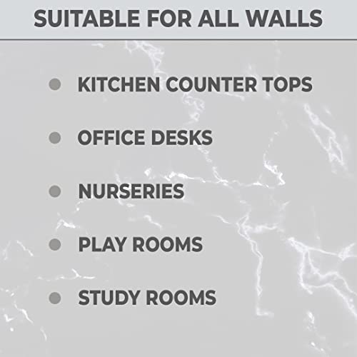 Image of Kuber Industries PET Wallpaper for Walls and Furniture of The Living, Bedroom, and Kitchen I Self-Adhesive, Oilproof, and Waterproof I DIY Marble Designer Wall Sticker I Pack of 1 Roll, 60cmx500cm