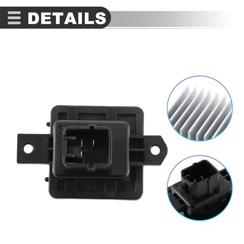 Image of Motoforti No.7802A240 HVAC Blower Motor Resistor, AC Blower Contro, for Mitsubishi Outlander 2014-2017, Plastic, Black