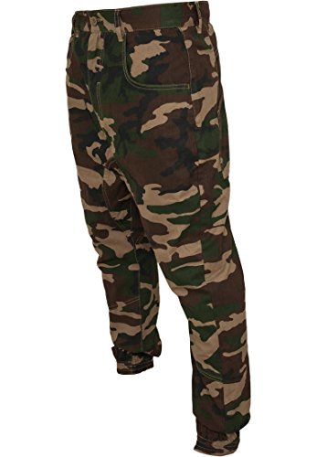 Urban Classics Deep Crotch Twill Pant Hose woodland W 36