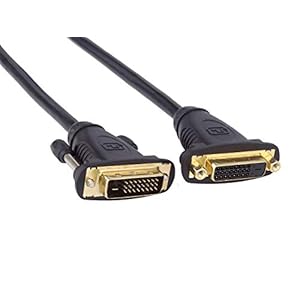 PremiumCord DVI verlengkabel – 3m, Dual-Link, DVI-D (24 + 1) bus op stekker, digitaal, Full HD 1080P 60Hz, kleur zwart, kpdvimf3, 3 m