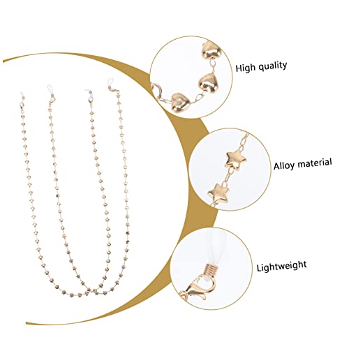 VALICLUD 2 Unidades corrente pendurada cordinha para oculos corrente para oculos forma de estrela oc