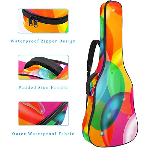 Housse étanche pour guitare acoustique avec double bandoulière et poche Motif ciel Violet, Multicolore 08, 42.9×16.9×4.7… - Les Beatles, Paul McCartney, John Lennon, RIngo Starr, George Harrison Housse étanche pour guitare acoustique avec double bandoulière et poche Motif ciel Violet, Multicolore 08, 42.9x16.9x4.7… – Image 5